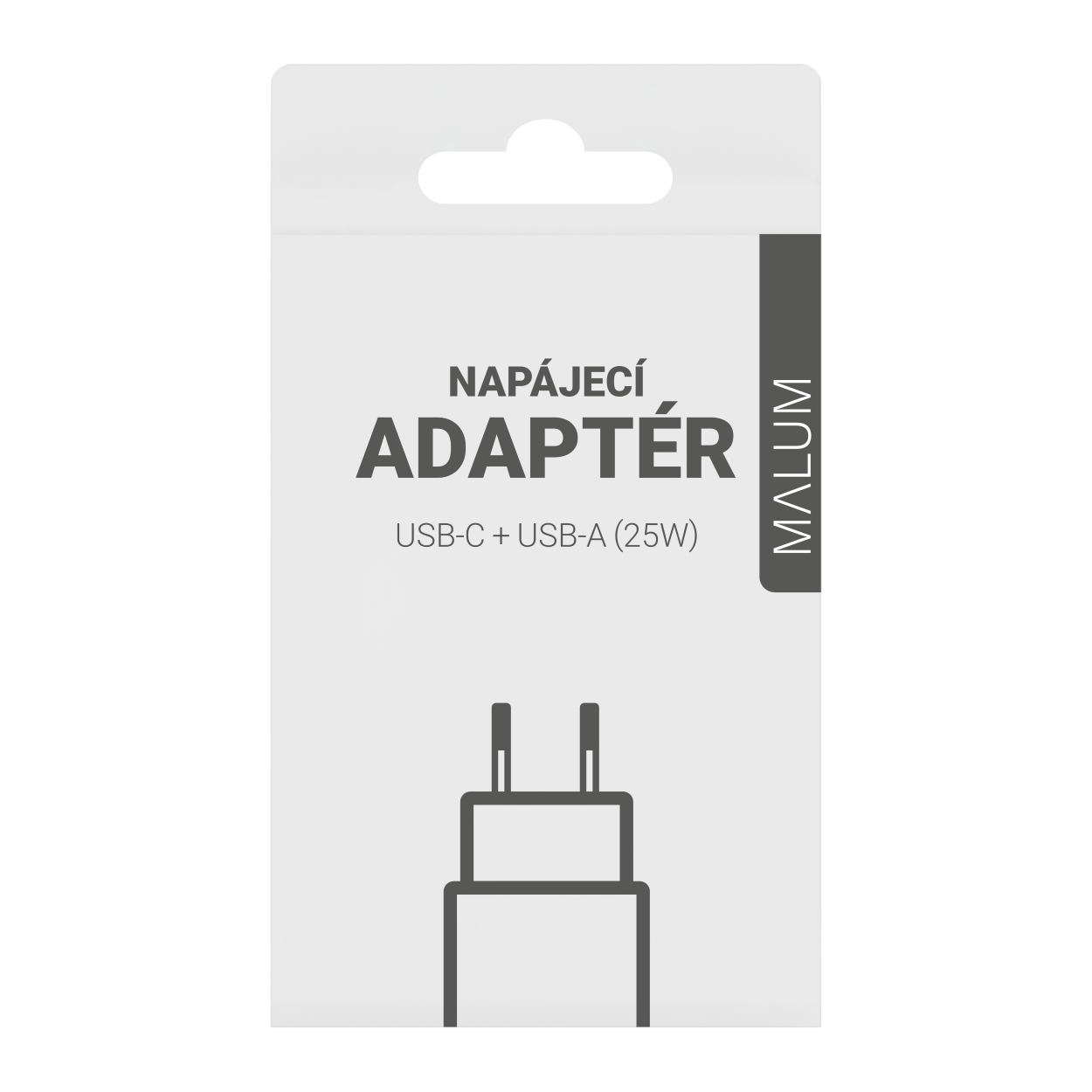 Napájecí adaptér MALUM Napájací adaptér USB-A + USB-C (25W)